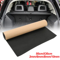 Heat Closed Cell Foam 3/6/8/10mm Thickness Car Truck Sound Insulation Cotton 50x30cm Car Sound Proofing Deadening Mat
