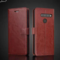 for LG V50 Card Holder Pu Leather Cover Case for LG V50 ThinQ Flip Cover Retro Wallet Bag Fitted Case Business Fundas Coque