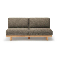 【MUJI 無印良品】木製簡約沙發/2人座/棕色 約寬1790*深745*高69mm(大型家具配送)