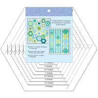Create the perfect hexagons hexagon ruler for sewing machin #HM-782