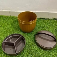 rantang samyang plastik sekat samir bulat hajatan warna/rantang plastik+lepek warna Gold