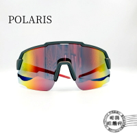 ◆明美鐘錶眼鏡◆POLARIS運動太陽眼鏡/PS81968SR (灰框)/可配度數鏡片兩用眼鏡/偏光太陽眼鏡
