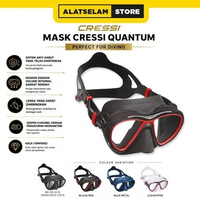 Mask Cressi Quantum Perfect For Diving / Kacamata Diving Anti Kabut / Snorkling / Mask Scuba Diving 