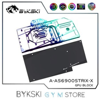 Bykski GPU Block Use For ASUS ROG-STRIX-LC-RX6900XT-O16G-GAMING Video Card Heat Sink,VGA Watercooler A-AS6900STRIX-X