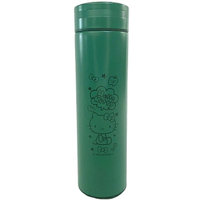 小禮堂 Hello Kitty 304不鏽鋼智能保溫瓶 500ml (綠款)
