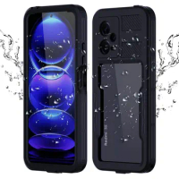 For Redmi Note 12 Pro 5G 2023 Waterproof Case IP68 360 Protect for Xiaomi Redmi Note 12 Case Phone Note12 12Pro Shockproof Cover