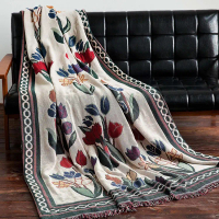 Living room ins-style sofa blanket, full-coverage sofa cover, single and double sofa slipcover, thic