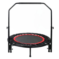 Adults Indoor Workout Exercise Trampoline Fitness Rebounder 40/48" Foldable Mini Trampoline
