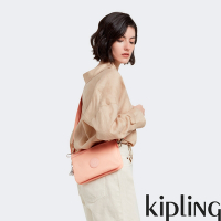『千層包』Kipling 玫瑰淡粉色單肩隨身斜背包-RIRI