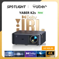 Yaber K2S FHD 1080P Projector Bluetooth WiFi Projector Dolby audio JBL Sound 800 ANSI lumens NFC Auto-focus 4K Support