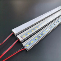 1-24pcs/Lot 12VDC 50cm 20inch LED cabinet bar light 8W 5730 36LEDs profile aluminum led hard strip Linear lights