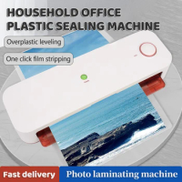 Thermal Office Hot Laminator Machine Paper Cutter For A4 Document Photo Blister Packaging Plastic Film Roll Laminator