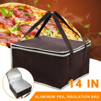 Food Pizza Delivery Insulated Bag Waterproof Camping Warmer Cold Thermal Bag Non-woven Fabric Storage Bag