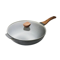 【shimizu 清水】輕石嚴選不沾炒鍋35CM(麥飯石不沾)