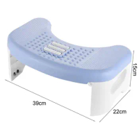 Popular Foot Stool Collapsible Easy Installation Circular Shape Toilet Stool Restroom Supplies