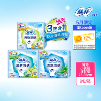 Sofy 蘇菲 清新涼感薄荷/小黃瓜/洋甘菊 衛生棉箱購(23cm126片、25cm117片/29cm108片/35cm81片/褲型24片)