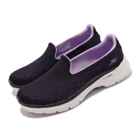 Skechers 休閒鞋 Go Walk 6 機能健走鞋 女鞋 Cosmic Force 輕量 穩定支撐 藍 紫 124522-NVLV