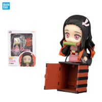 Bandai Original GSC Demon Slayer Anime Figure Kamado Nezuko Nendoroid Action Figure Toys For Kids Gift Collectible Model