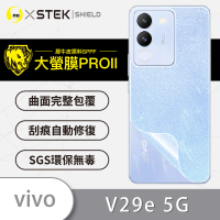 【o-one大螢膜PRO】vivo V29e 5G 滿版手機背面保護貼(閃耀碎鑽款)
