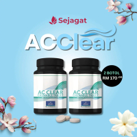 2 Botol AC Clear 30 Chewable Tablet (Glutaplus Super Formulation 10x ganda) Anti Jerawat & Anti Mela