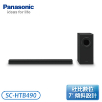 ［Panasonic 國際牌］Sound bar 音響-黑 SC-HTB490-K