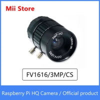 Raspberry Pi HQ Camera Official product FV1616/3MP 16mm lens Sony IMX477 with adjustable back focus and support CS-mount lenses