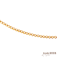 J code真愛密碼金飾 亮眼純金男項鍊 約5.58錢(1.6尺)