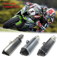 Off-road Motorcycle Universal Exhaust Pipe For CB1000r Cbr125 51mm Muffler Exhaust Arrow Db Killer Carbon Fiber Modification