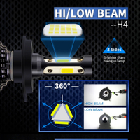 BraveWay รถยนต์หลอดไฟ LED สำหรับรถจักรยานยนต์ H4 H7 H11 Led ไฟรถยนต์ H4 LED โคมไฟอัตโนมัติ BH4 9005 9006ไฟตัดหมอก H1ไฟหน้า6500พัน