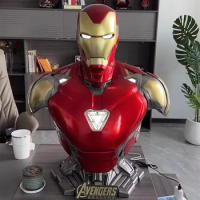 Mk85 Iron Man Glow Bluetooth Speaker Genuine Marvel The Avengers 1:1 Large Statue Ornaments Theater Audio Collection Model Gift