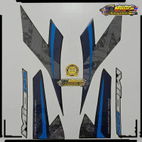 COD Aksesories motorcycle Striping Yamaha Mio m3 125 mio125 2018 hitam lis biru list body motor stan