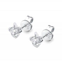 KE GROUP 18K白金耳環(E1616-RD-18W) 1pc
