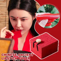 Ancient Chinese Lipstick Paper Long Lasting Lip Gloss Complexion Velvet Red Cosmetic Lipsticks Women Sexy Pink Increase You Y6M8