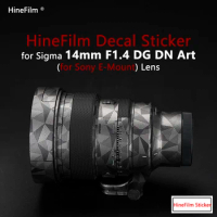 Sigma 14 F1.4 E Mount Lens Premium Decal Skin for Sigma 14mm F1.4 DG DN Art Lens Protector Film ART 14 F1.4 Protective Sticker