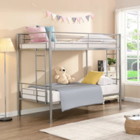 Double decker bed, easy to assemble, sturdy and durable, quiet and noise free, comfortable.