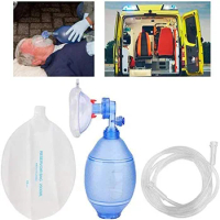 First Aid Manual PVC Adult Resuscitation Ambu Bags 2000ml/ Reservoir Bag Emergency Self-help Rescue Tool
