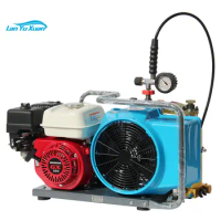 DMC 225bar 300bar 330bar Gasoline Driven Two Outlets high pressure air compressor for diving breathe