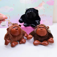 new cute Creative Simulated gorilla monkey pendant plush toy fashione Keychain Upscale Exquisite decorate birthday gift