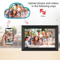 WiFi 10.1 Inch digital picture photo Frame 1280 x 800 IPS Touch Screen 16GB Smart Photo Frame APP Control With Detachable Holder