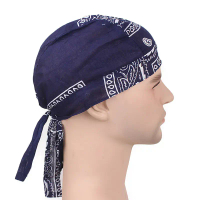 Kapas berbasikal Pirate Bandana lelaki wanita Headwraps Bike destar Headcloth peluh Wicking Beanie H