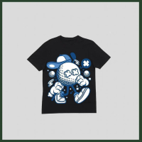 2024 Cool Japanese Colorful Cartoon Print Fashion T-Shirts Trendy Exquisite Round Neck Tops Men's So