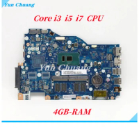 5B20M41058 5B20N04874 BIWP4 P5 LA-D562P Mainboard For Lenovo Ideapad 110-15ISK Laptop Motherboard With 4405U i3 i5 i7 CPU 4G RAM