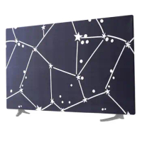 TV Protection Cover Dust-Proof Cover For TV High-Density Polyester Fabric TV Decoration Accessory For 32-65 Inch LCD Flat TV And