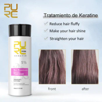 PURC Professional Brazilian Keratin Treatment Smoothing Straightening for Dry and Damaged Hair
