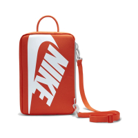 Nike 包包 Shoe Bag 橘 灰 大Logo 斜背 鞋袋 可拆式背帶 手提 仿鞋盒 DA7337-869