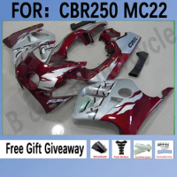 Motorcycle Fairings Kits For Honda CBR250rr 1990-1994 NC22 CBR 250 RR MC22 CBR250 RR 1993 Full Fairings Set Red Silver