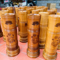 Ống đựng nhang ống đựng hương bằng tre ống cắm hương bằng tre
