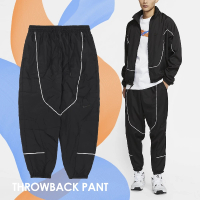 【NIKE 耐吉】長褲 Throwback Pant 男款 黑 白 縮口 運動長褲 熱身 籃球長褲 休閒褲(CV1915-010)