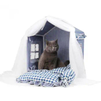 Pet Tent Dog House Creative Four Seasons Princess House Cat's Nest Can Be Removed And Washed Dog Bed Dog's Nest
