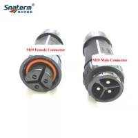 3Pin M19 or M25 Male/Female Connector for SG 200-700W 800-1400W Micro Grid Tie Inverter Power Cable